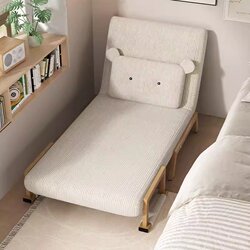 Folding Bed, Dual-Purpose Sofa Bed, Can Lie down and Sleep, Multifunctional Home Bedroom Extra Bed, Simple Single-Person Nap Companion Bed