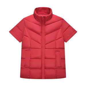 
Autumn and winter half-sleeved middle-aged and elderly vest men warm thickened vest middle-aged women's horse clip down cotton vest horse