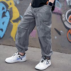 Boys' Summer Clothing Pants, Mosquito-Proof Pants, 2024 New Children's Sports Pants, Summer Thin Style, Trendy for Older Children