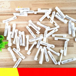 Badge Pin Accessories White Plastic Clip Pin Accessories Invisible Armband Fixed Work Number Tag Badge with Adhesive Backing