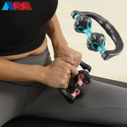 Directly from the manufacturer, new model of hand-held massage wheel for home use, portable multi-functional massage stick fitness equipment