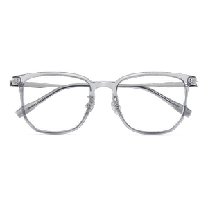 
Jiusen glasses frame ultra-light titanium frame fashionable and versatile transparent gray glasses with power astigmatism lenses 7121