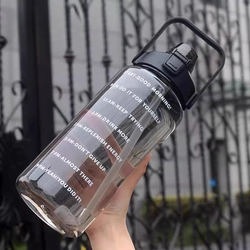 Celebrities' same style water cup 2000ml large capacity sports kettle high temperature resistant with scale women's summer ton barrel