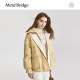 Mind Bridge Winter Lapel Bread Jacket Women's Loose Down Jacket 2024 New Plaid Warm Jacket