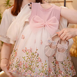 Girls' Summer Dress 2026 New Stylish Children's Dress with Heavy Embroidery Butterfly Princess Dress Baby Formal Dress Thin Style
