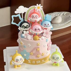 
Internet celebrity dressed egg baby cake decoration ornaments egg baby party stars clouds flowers children boy birthday dress