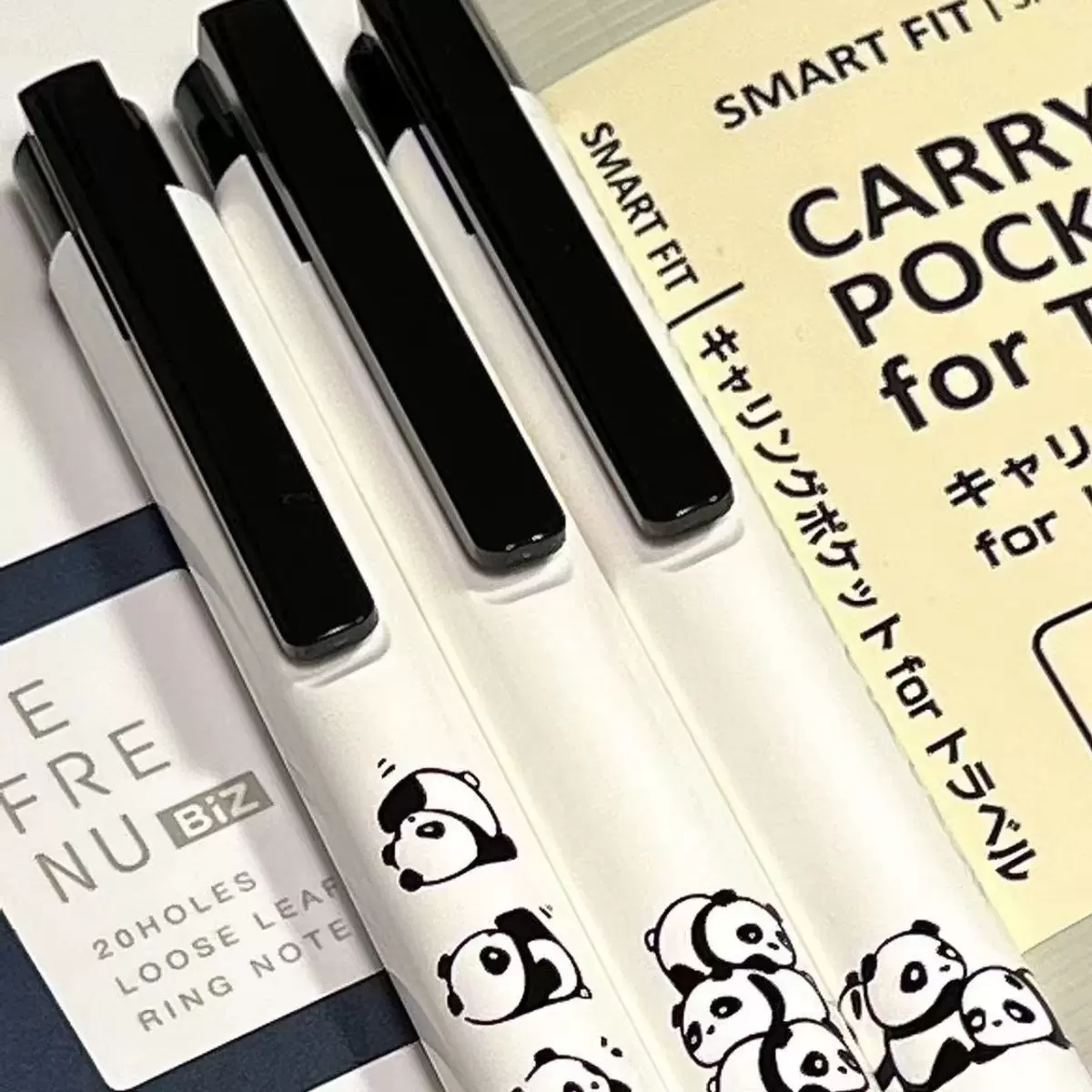 KACO K7熊猫派对速干黑色中性笔按动式学生书写学习用刷题水笔0.5-Taobao