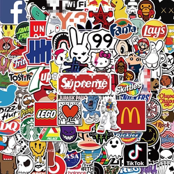 999 Trendy Brand Luggage Stickers, European and American Retro Style, Waterproof Stickers for Phones, Computers, Guitars, Notebooks