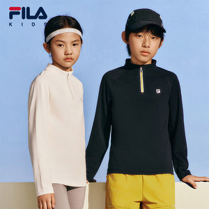 
FILA Fila children's children's clothing long-sleeved T-shirt 2025 autumn new style for boys, girls, children and teenagers breathable sports T