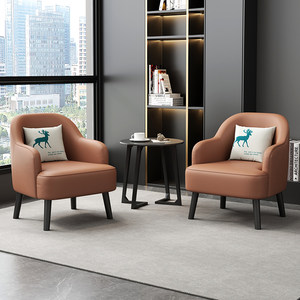 
Cat scratch leather sofa table and chair combination casual reception dessert shop Internet celebrity clothing cafe simple office single person