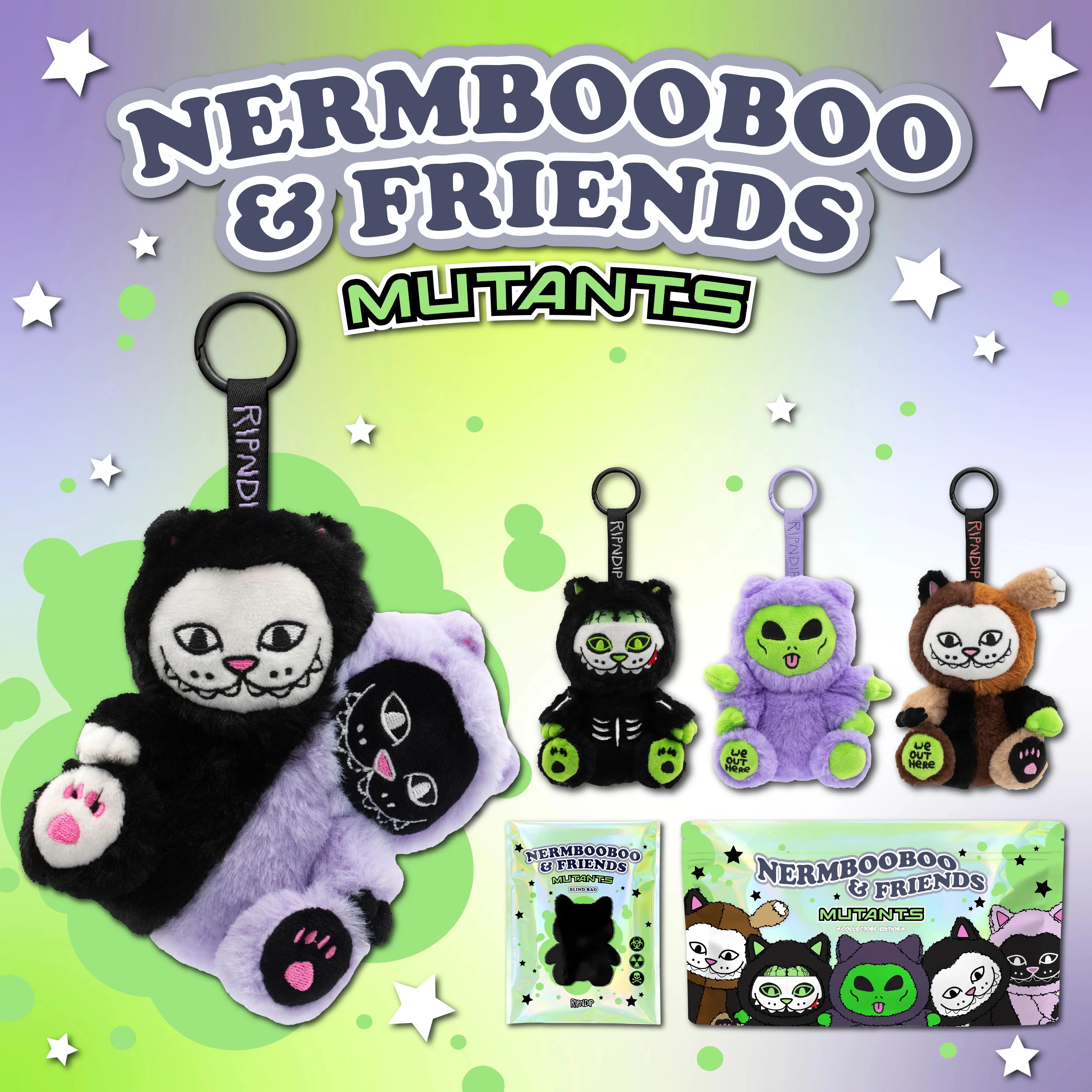 HAHAUS丨RIPNDIP NermBooBoo中指猫小贱猫恶搞拉布布盲盒