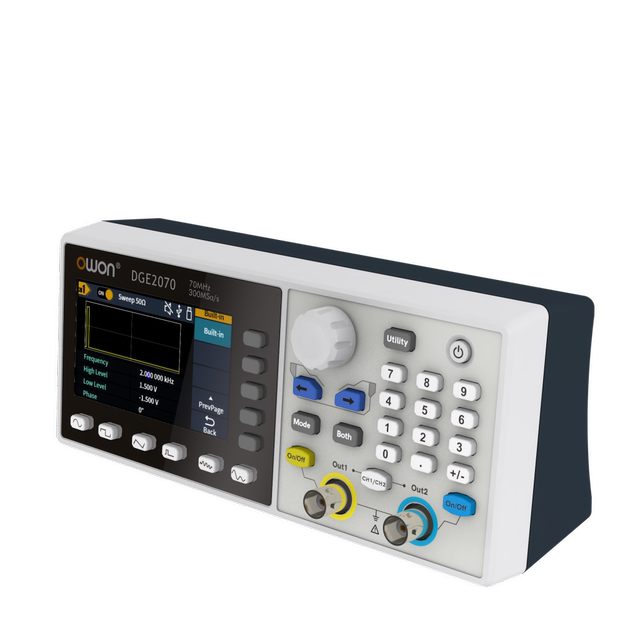 Générateur De Signaux OWON DGE1060 - 60 MHz, 300 MSa/s, 14 Bits | Sortie Monocanale Portable