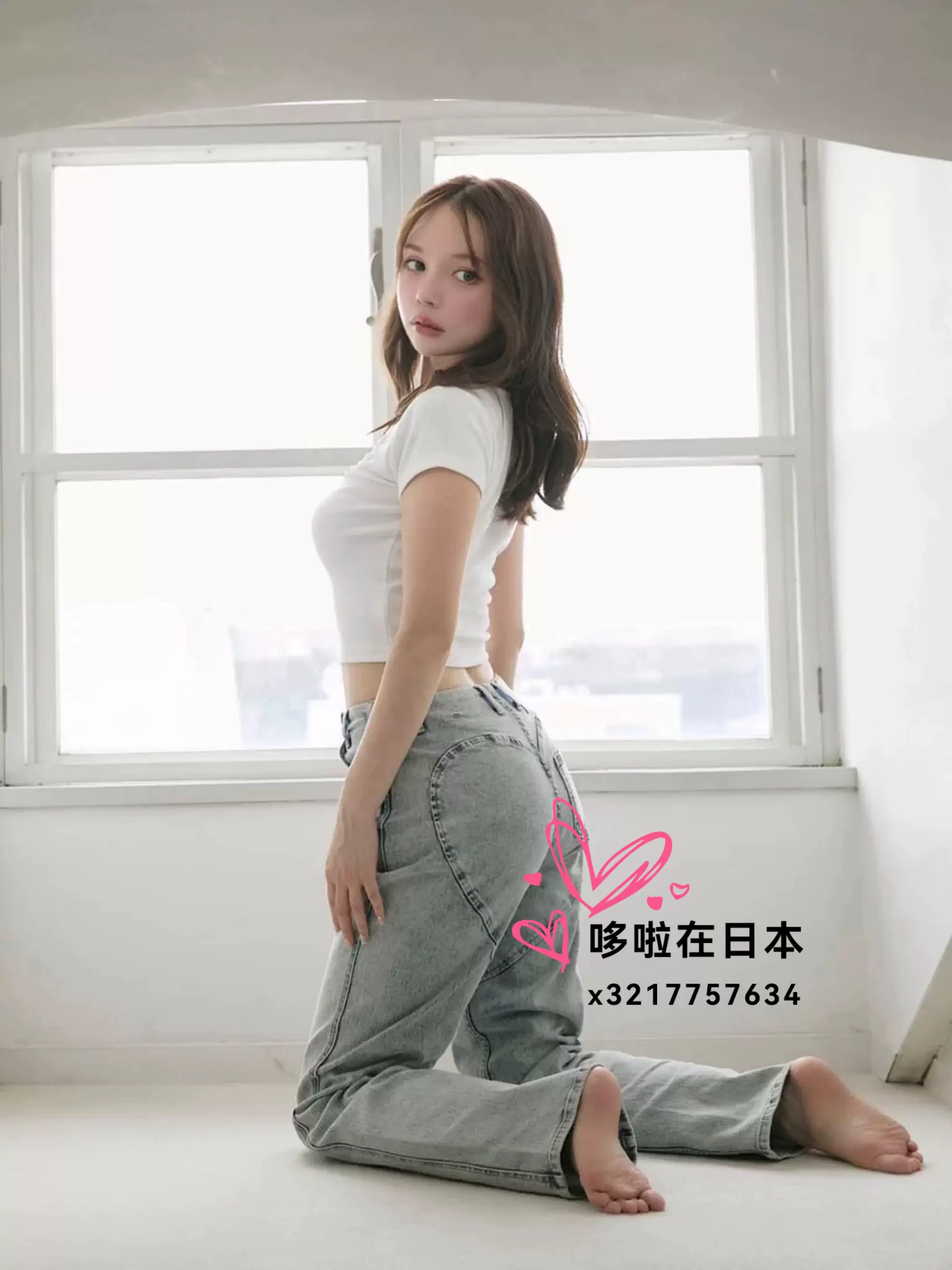 【股下68】Eaphi wave design high waist denim WAVE DESIGN HIGH WAIST DENIM