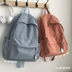 Korean ins Style Campus Forest Style Simple Versatile Unprinted Backpack Korean Version Ulzzang Student Harajuku School Bag