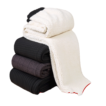 
Middle-aged and elderly winter pants with velvet and thickened sherpa