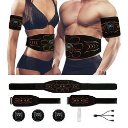 Silicone Pulse Belt Massage Ems Fitness Device Muscle Patch Training Abdominal Muscle Patch Abdominal Fitness Device Massage Arms and Legs