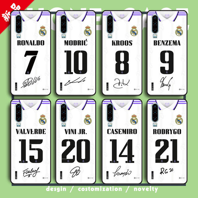 In the new season, Real Madrid jersey Cristiano Ronaldo No. 7 Balwder's home competition training uniforms Custom mobile phone shell Cross Champions League No. 9 Benzema 10 Modric's simple protective shell

