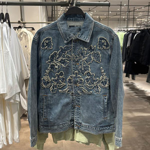 
2026 Spring WLJZWFJTUR Men's Fashion Trendy Brand Versatile Lapel Top Denim Jacket UMF850068