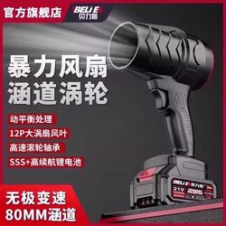 Bellis Violent Fan Turbine Industrial High-Power Powerful Blower Car Wash Water Blowing Dust Removal Lithium Electric Snow Blower