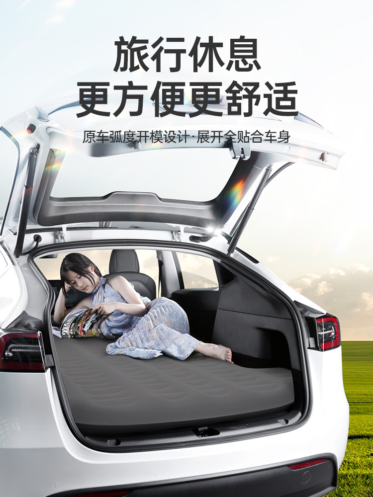 テスラモデルY /3用の車のキャンプ用マット,車のキャンプマット