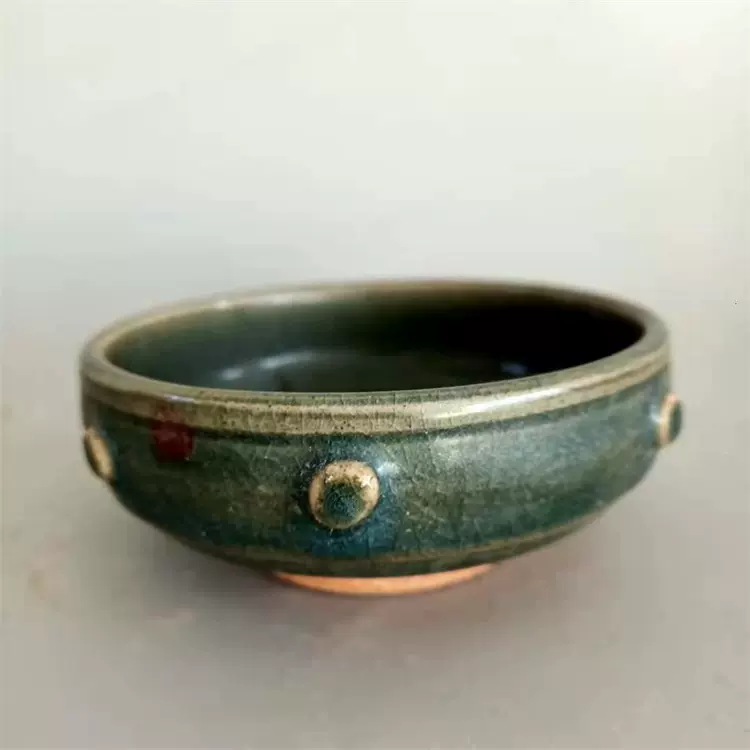 本物保証，新品】 【後】CC030 北宋 耀州窯青釉刻花碗 古美術 骨董