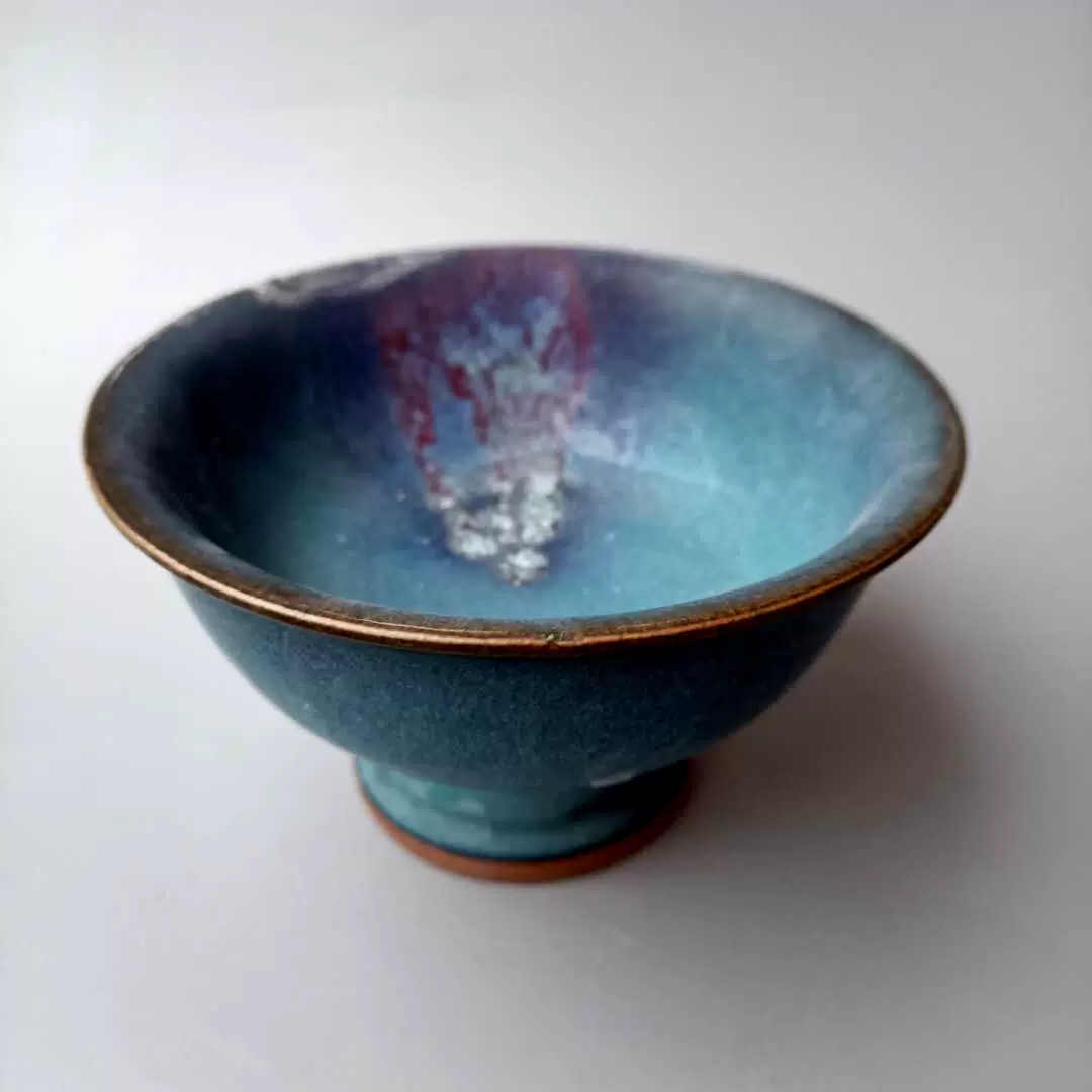 宋代吉州窑青釉浮雕三鸭瓷碗民间出土古玩古董老物件收藏老式摆件