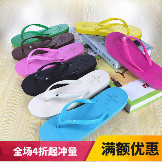 
Hot classic couple flip-flops/women drag couple flip-flops color-blocking beach flip-flops