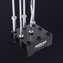 Commercial Nine-Hole Olympic Bar Storage Rack, Home Barbell Rack, Large Hole Bar Storage Rack, Fitness Equipment