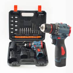 18V Lithium Battery Rechargeable Brushless Electric Drill, High-Power Multifunctional Electric Screwdriver Tool Set