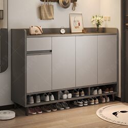 Entryway Shoe Cabinet for Home Use, Corridor Hallway Entrance Door with Integrated Storage Cabinet, Wall-Mounted, 2026 New Model Outdoor Shoe Rack