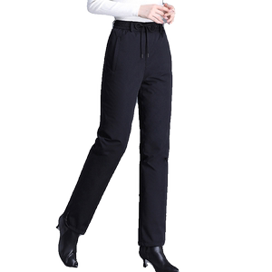 
New down pants for women, loose outer wear for winter, middle-aged and elderly high-end goose down mother cotton pants, high-waisted Northeast cold protection