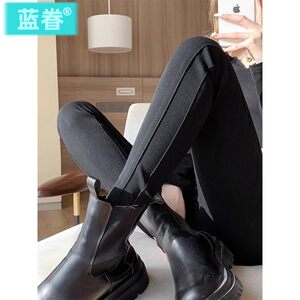 
Black leggings for women in autumn and winter new outer wear high waist tight pencil pants slim stretch magic little black pants
