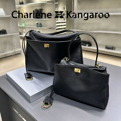 【Xiangnai'Er】Original Genuine Leather Commuter Tote Bag for Women, Fashionable and High-End Kelly Bag, Versatile Shoulder and Crossbody Bag
