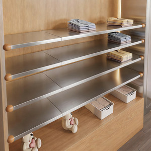 
Wardrobe layered board cabinet clothes and pants classification storage rack bedroom clothing organizing rack wardrobe partition storage rack