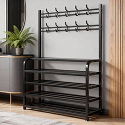 Simple Shoe Rack for Home Use, Indoor, Attractive, Multi-Layered, Sturdy and Durable, Entryway Coat Rack, Integrated Shoe Cabinet and Storage Rack