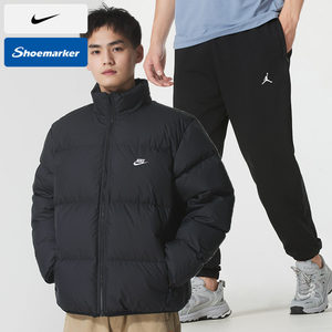 NIKE Nike casual suit men's windproof warm down jacket jacket stand collar coat pants trousers leggings