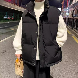 Japanese retro cotton jacket vest men's autumn and winter thickened stand -up collar vest jacket tide brand n loose down cotton clothing