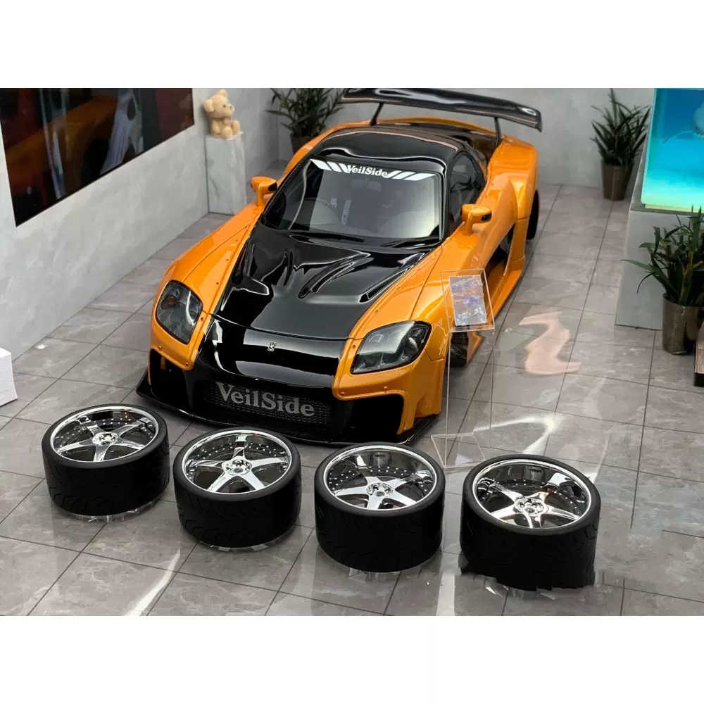 汽車模型 官方授权1:18 马自达Veilside RX7 Fortune 成康仿真汽车模型