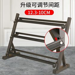 Dumbbell Rack Commonly Used in Gyms, Three-Layer Inclined Dumbbell Rack, Hexagonal Fixed Dumbbell Rack, Round-Head Dumbbell Storage Rack Manufacturer