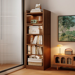 Solid Wood Bookcase, Home Bookshelf, Floor-Standing Storage Rack, Tv Cabinet, Narrow Gap Storage Cabinet, Wall-Mounted Storage Cabinet