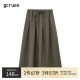 gcrues skirt for women in spring and autumn medium length 2025 new style cover hips to make them look slim A-line pleated skirt for spring and autumn medium skirt