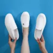 Giày y tá nữ đế mềm chống trượt da thoáng khí bệnh viện thẩm mỹ viện nhà máy trắng giày công sở một chân