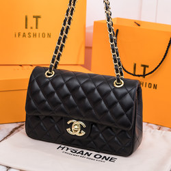 Tweed Style Bag for Women 2026 New High-End Cf Quilted Chain Bag Genuine Leather Women's Bag Single Shoulder Crossbody Bag Authentic