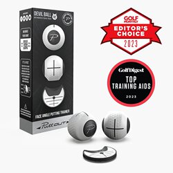 British Puttout Devil Ball Putting Magic Ball Putting Practice Device with Square Face Golf Practice Ball