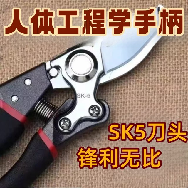 New SK5 steel branch scissors labor-saving scissors pruning fruit tree scissors gardening flower-decoration scissors scissors