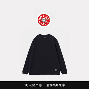 
[50% off in stock] BD CAVEMPT Japanese loose BMS embroidered round neck basic bottoming casual long-sleeved T-shirt for men