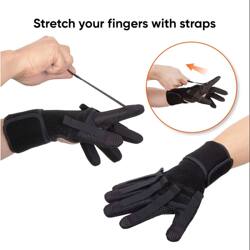 Finger Rehabilitation Training Equipment, Finger Bending and Deformation Correction, Fixed Straightener, Finger Separator Gloves, Palm Bone Fixation