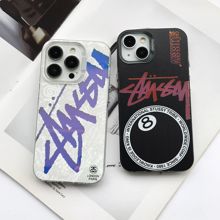Stussy Trendy Fashionable 8 Ball Phone Case for iPhone 17, 16, 15