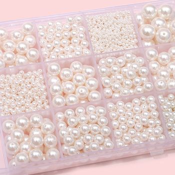 
DIY glass high-quality pearl holed accessories accessories