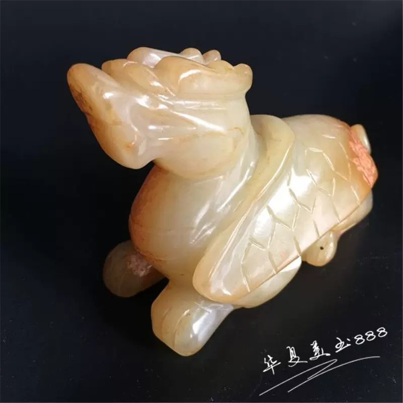 明清老岫玉仿古玩古董玉器做旧玉璧高古玉手工摆件挂件手把件古兽